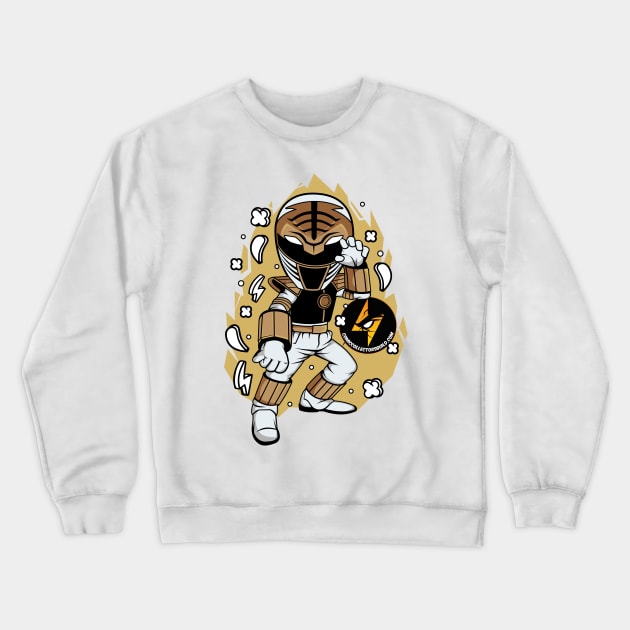 White Ranger Crewneck Sweatshirt by Comic Collectors Guild 